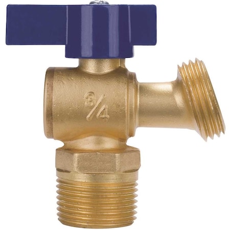 Nibco 1/2 in. Brass Quarter Turn Boiler Drain QT74X12